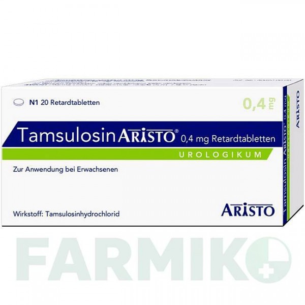 ТАМСУЛОЗИН (TAMSULOSIN) 0,4 мг таблетки 20 шт - Тамсулозин ARISTO PHARMA