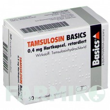 ТАМСУЛОЗИН (TAMSULOSIN) 0,4 мг капсулы 50 шт - Тамсулозин BASICS