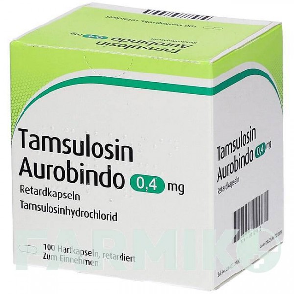 ТАМСУЛОЗИН (TAMSULOSIN) 0,4 мг капсули 100 шт - Тамсулозин PUREN PHARMA