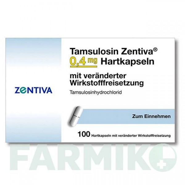 ТАМСУЛОЗИН (TAMSULOSIN) 0,4 мг капсули 100 шт - Тамсулозин ZENTIVA