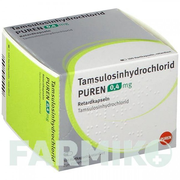 ТАМСУЛОЗИНГИДРОХЛОРИД (TAMSULOSINHYDROCHLORID) 0,4 мг капсулы 100 шт - Тамсулозин PUREN PHARMA