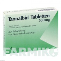 ТАННАЛБІН (TANNALBIN) таблетки 20 шт - Альбумін таннат MEDICE PUTTER