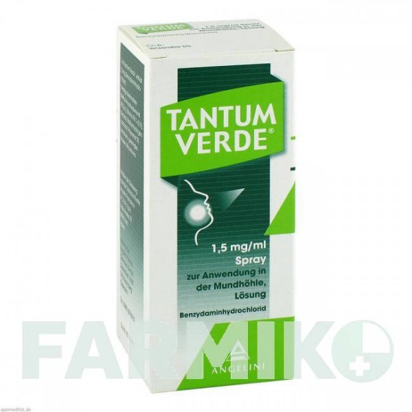ТАНТУМ ВЕРДЕ (TANTUM VERDE) 1,5 мг/мл спрей 30 мл - Бензидамін ANGELINI