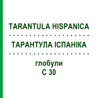 ТАРАНТУЛА ИСПАНИКА (TARANTULA HISPANICA) C 30 глобули 1,5 г - Гомеопатия GUDJONS