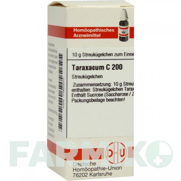 ТАРАКСАКУМ (TARAXACUM) C 200 глобули 10 г - Гомеопатия DHU