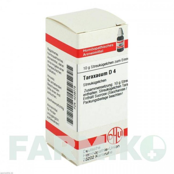 ТАРАКСАКУМ (TARAXACUM) D 4 глобули 10 г - Гомеопатія DHU
