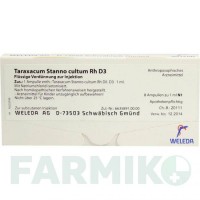 ТАРАКСАКУМ СТАННО (TARAXACUM STANNO) D 3 ампулы 8x1 мл - Гомеопатия WELEDA