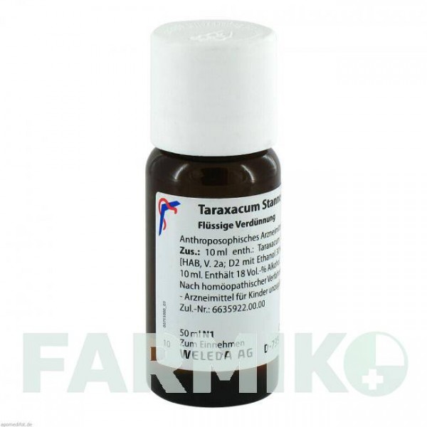 ТАРАКСАКУМ СТАННО (TARAXACUM STANNO) D 3 раствор 50 мл - Гомеопатия WELEDA