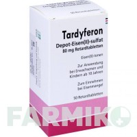 ТАРДИФЕРОН (TARDYFERON) 80 мг таблетки 50 шт - Залізо (II) сульфат EURIMPHARM