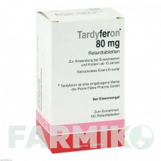 ТАРДИФЕРОН (TARDYFERON) 80 мг таблетки 100 шт - Железо (II) сульфат KOHLPHARMA