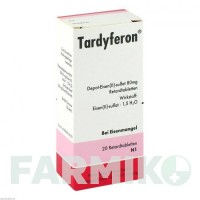 ТАРДИФЕРОН (TARDYFERON) 80 мг таблетки 20 шт - Железо (II) сульфат PIERRE FABRE