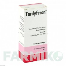 ТАРДИФЕРОН (TARDYFERON) 80 мг таблетки 20 шт - Железо (II) сульфат PIERRE FABRE