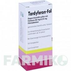 ТАРДИФЕРОН (TARDYFERON) таблетки 50 шт - Залізо (II) сульфат EURIMPHARM