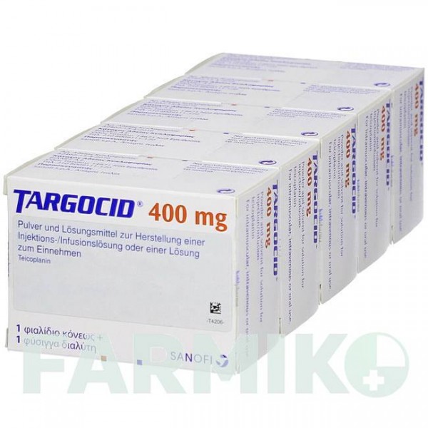ТАРГОЦИД (TARGOCID) 400 мг порошок 5 шт - Тейкопланін KOHLPHARMA