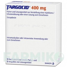 ТАРГОЦИД (TARGOCID) 400 мг порошок 5 шт - Тейкопланин SANOFI