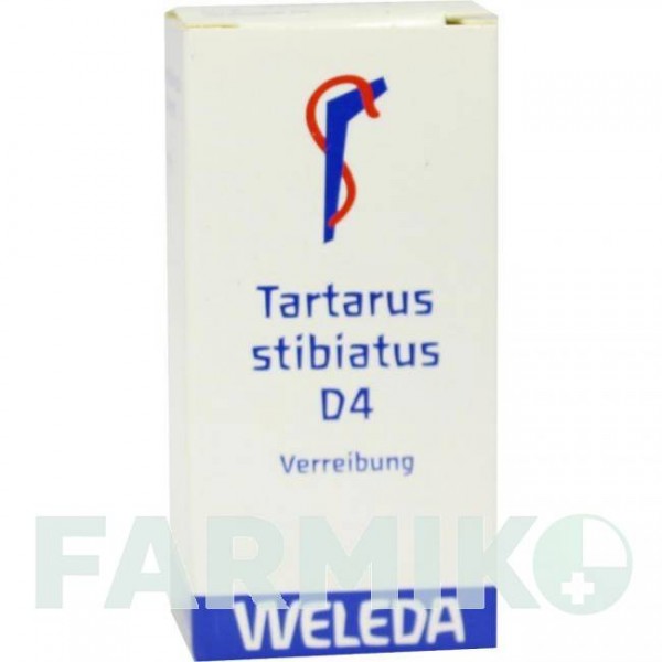ТАРТАРУС СТИБИАТУС (TARTARUS STIBIATUS) D 4 тритурация 20 г - Гомеопатия WELEDA