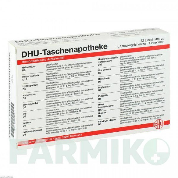 КАРМАННАЯ АПТЕЧКА (TASCHENAPOTHEKE) комбинированный пакет 32x1 г - Гомеопатия DHU