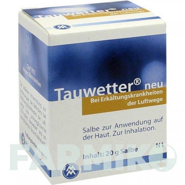 ТАУВЕТТЕР (TAUWETTER) мазь 20 г - Эфирное масло KREUZ-APOTHEKE C.MEYER