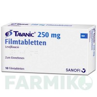 ТАВАНІК (TAVANIC) 250 мг таблетки 10 шт - Левофлоксацин SANOFI