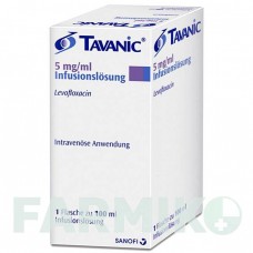 ТАВАНІК (TAVANIC) 5 мг/мл 500 мг розчин 1 шт - Левофлоксацин SANOFI