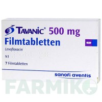 ТАВАНИК (TAVANIC) 500 мг таблетки 7 шт - Левофлоксацин SANOFI