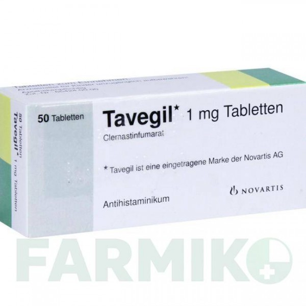 ТАВЕГИЛ (TAVEGIL) таблетки 50 шт - Клемастин KOHLPHARMA