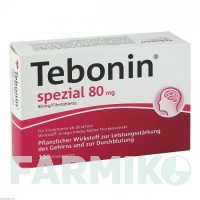 ТЕБОНІН (TEBONIN) 80 мг таблетки 120 шт - Екстракт листя гінкго білоба DR.WILLMAR SCHWABE