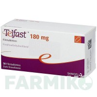 ТЕЛФАСТ (TELFAST) 180 мг таблетки 50 шт - Фексофенадин ACA MULLER-ADAG PHARMA