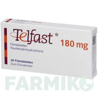 ТЕЛФАСТ (TELFAST) 180 мг таблетки 20 шт - Фексофенадин AXICORP PHARMA