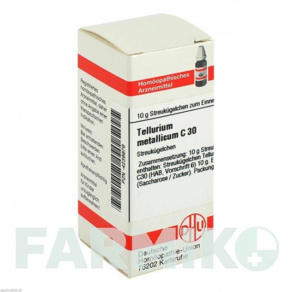 ТЕЛЛУРИУМ (TELLURIUM) C 30 глобули 10 г - Гомеопатия DHU