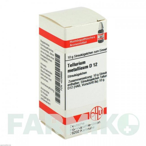ТЕЛЛУРИУМ (TELLURIUM) D 12 глобули 10 г - Гомеопатия DHU