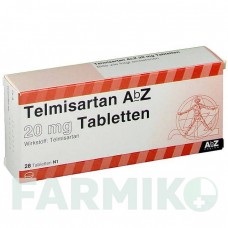 ТЕЛМИСАРТАН (TELMISARTAN) 20 мг таблетки 28 шт - Телмисартан ABZ PHARMA