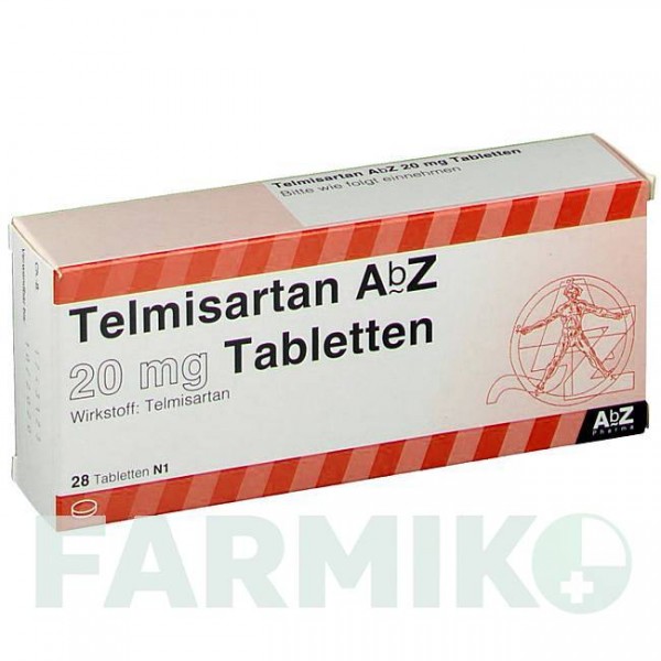 ТЕЛМИСАРТАН (TELMISARTAN) 20 мг таблетки 28 шт - Телмисартан ABZ PHARMA