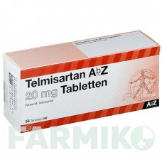 ТЕЛМИСАРТАН (TELMISARTAN) 20 мг таблетки 56 шт - Телмисартан ABZ PHARMA