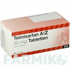 ТЕЛМИСАРТАН (TELMISARTAN) 20 мг таблетки 98 шт - Телмисартан ABZ PHARMA