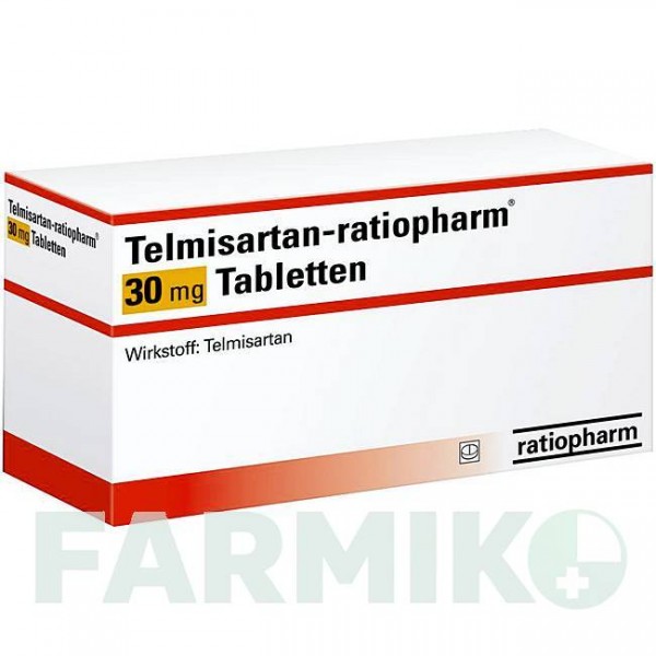 ТЕЛМИСАРТАН (TELMISARTAN) 30 мг таблетки 56 шт - Телмисартан RATIOPHARM