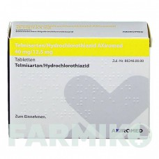 ТЕЛМИСАРТАН (TELMISARTAN) 40/12,5 мг таблетки 28 шт - Телмисартан, Гидрохлоротиазид MEDICAL VALLEY INVEST