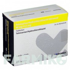 ТЕЛМИСАРТАН (TELMISARTAN) 40/12,5 мг таблетки 98 шт - Телмисартан, Гидрохлоротиазид MEDICAL VALLEY INVEST