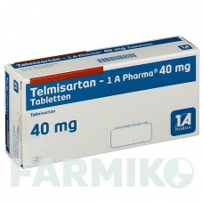 ТЕЛМІСАРТАН (TELMISARTAN) 40 мг таблетки 28 шт - Телмісартан 1 A PHARMA