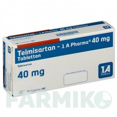 ТЕЛМІСАРТАН (TELMISARTAN) 40 мг таблетки 56 шт - Телмісартан 1 A PHARMA