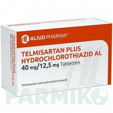 ТЕЛМІСАРТАН (TELMISARTAN) 40 мг/12,5 мг таблетки 98 шт - Телмісартан, Гідрохлоротіазид ALIUD PHARMA