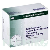 ТЕЛМИСАРТАН (TELMISARTAN) 40 мг/12,5 мг таблетки 56 шт - Телмисартан, Гидрохлоротиазид HEUMANN PHARMA