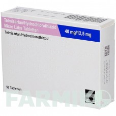 ТЕЛМИСАРТАН (TELMISARTAN) 40 мг/12,5 мг таблетки 56 шт - Телмисартан, Гидрохлоротиазид MICRO LABS