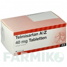 ТЕЛМІСАРТАН (TELMISARTAN) 40 мг таблетки 98 шт - Телмісартан ABZ PHARMA