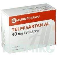 ТЕЛМІСАРТАН (TELMISARTAN) 40 мг таблетки 98 шт - Телмісартан ALIUD PHARMA