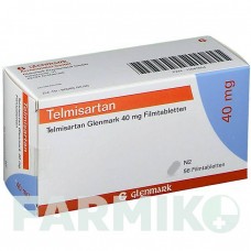 ТЕЛМИСАРТАН (TELMISARTAN) 40 мг таблетки 56 шт - Телмисартан GLENMARK
