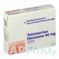 ТЕЛМІСАРТАН (TELMISARTAN) 40 мг таблетки 28 шт - Телмісартан HEUNET PHARMA