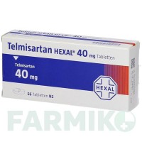 ТЕЛМІСАРТАН (TELMISARTAN) 40 мг таблетки 56 шт - Телмісартан HEXAL