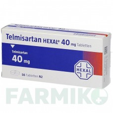 ТЕЛМІСАРТАН (TELMISARTAN) 40 мг таблетки 56 шт - Телмісартан HEXAL