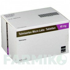 ТЕЛМИСАРТАН (TELMISARTAN) 40 мг таблетки 98 шт - Телмисартан MICRO LABS